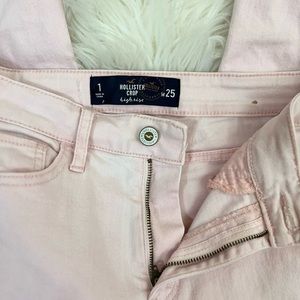 Hollister Crop High Rise Pink Pants